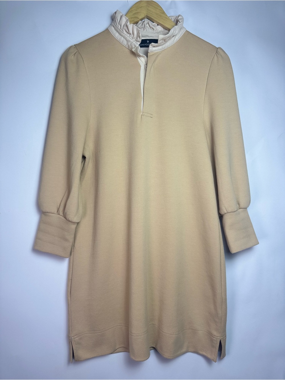 Pomander Place by Tuckernuck Charlotte French Terry Shift Dress XS Beige